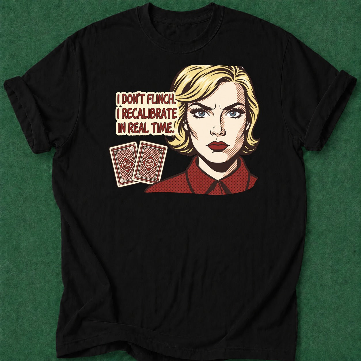 Dead Read I Recalibrate T-Shirt poker t-shirt design, grinder, hold em, cash game, poker humor apparel