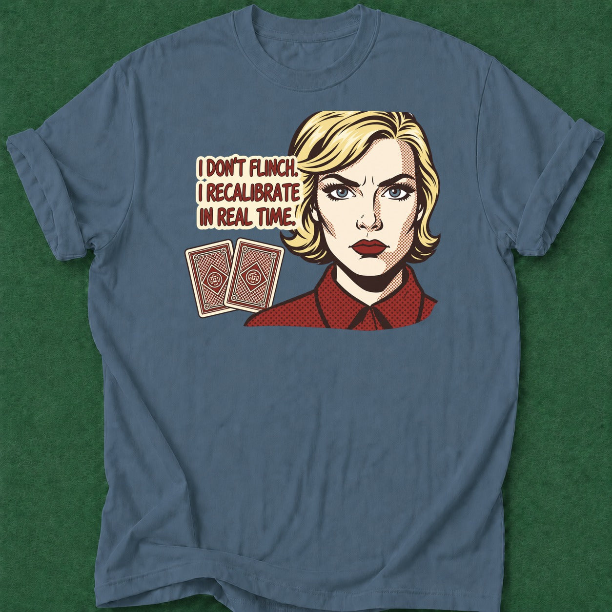 Dead Read I Recalibrate T-Shirt poker t-shirt design, grinder, hold em, cash game, poker humor apparel