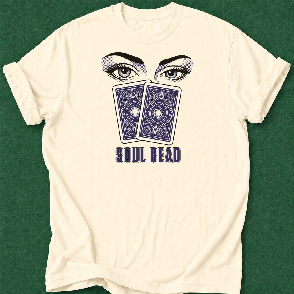 Dead Read Just a Soul Read T-Shirt poker t-shirt design, casino night, tournament poker, woman poker, bluff read apparel
