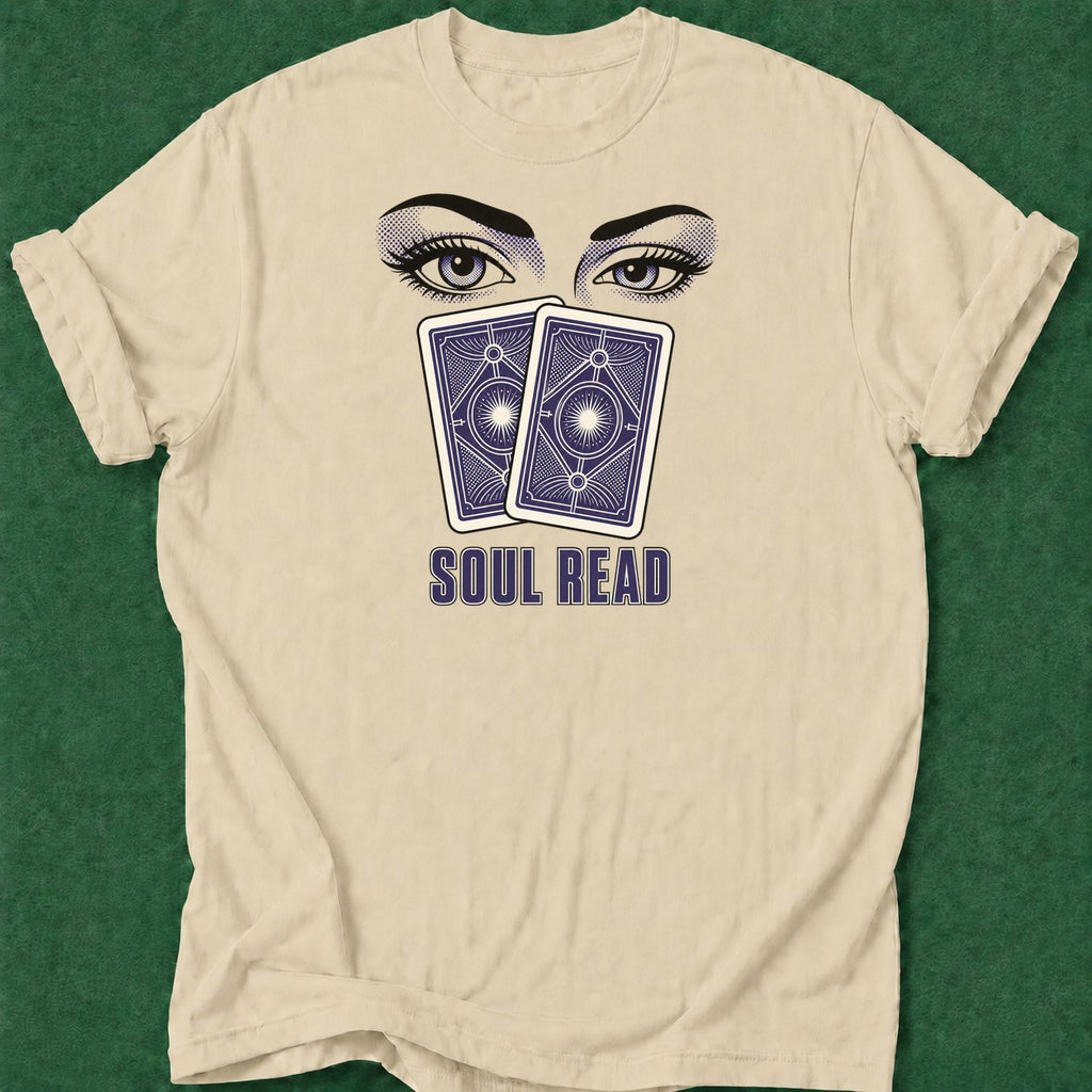 Dead Read Just a Soul Read T-Shirt poker t-shirt design, casino night, tournament poker, woman poker, bluff read apparel