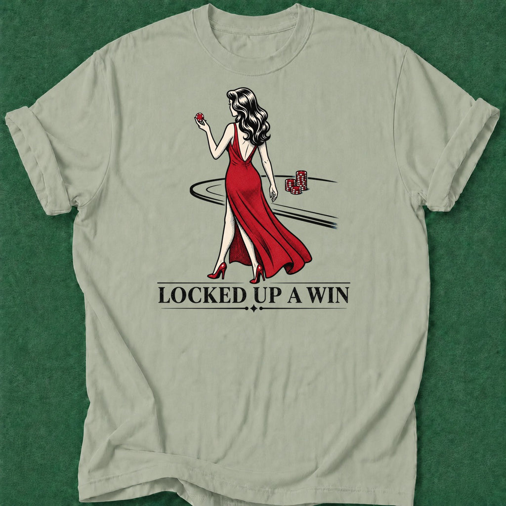 Dead Read Locked Up a Win T-Shirt poker t-shirt design, poker room, gambling gift, bluff read, grinder apparel