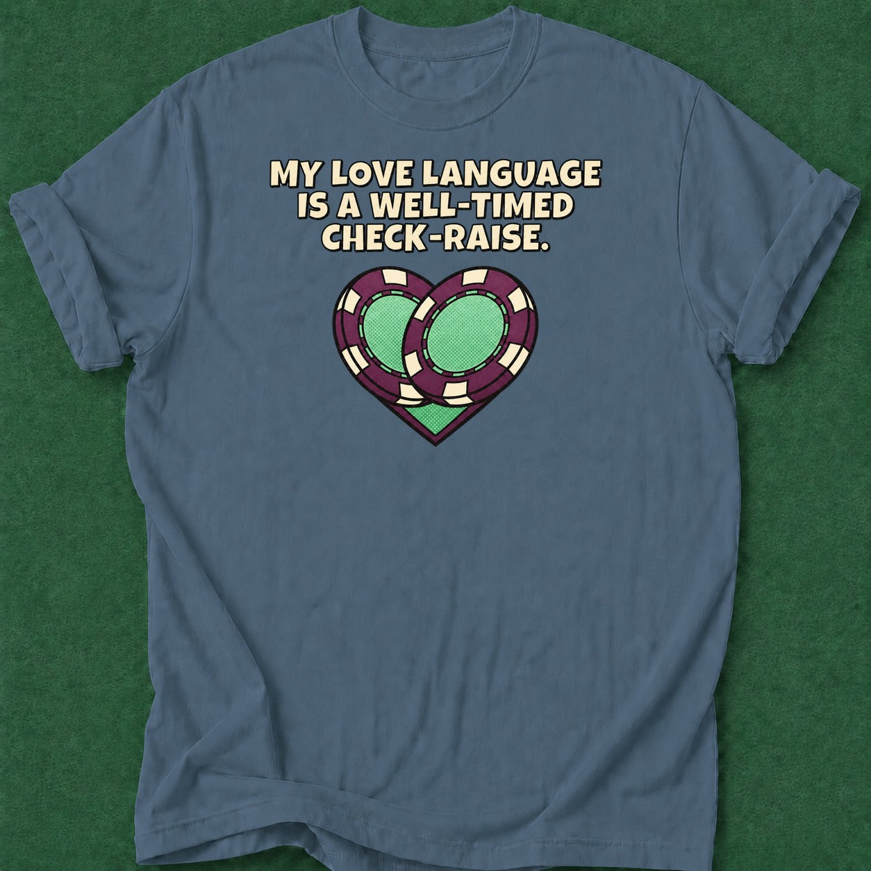 Dead Read Love Language T-Shirt poker t-shirt design, fortune, card shark, gambling gift, poker night apparel