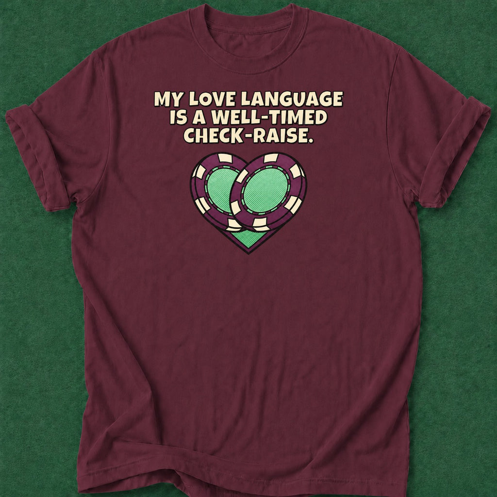 Dead Read Love Language T-Shirt poker t-shirt design, fortune, card shark, gambling gift, poker night apparel