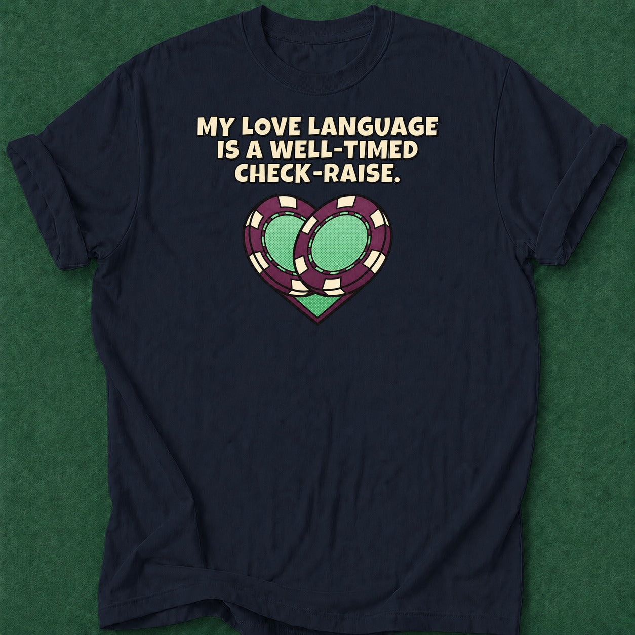 Dead Read Love Language T-Shirt poker t-shirt design, fortune, card shark, gambling gift, poker night apparel