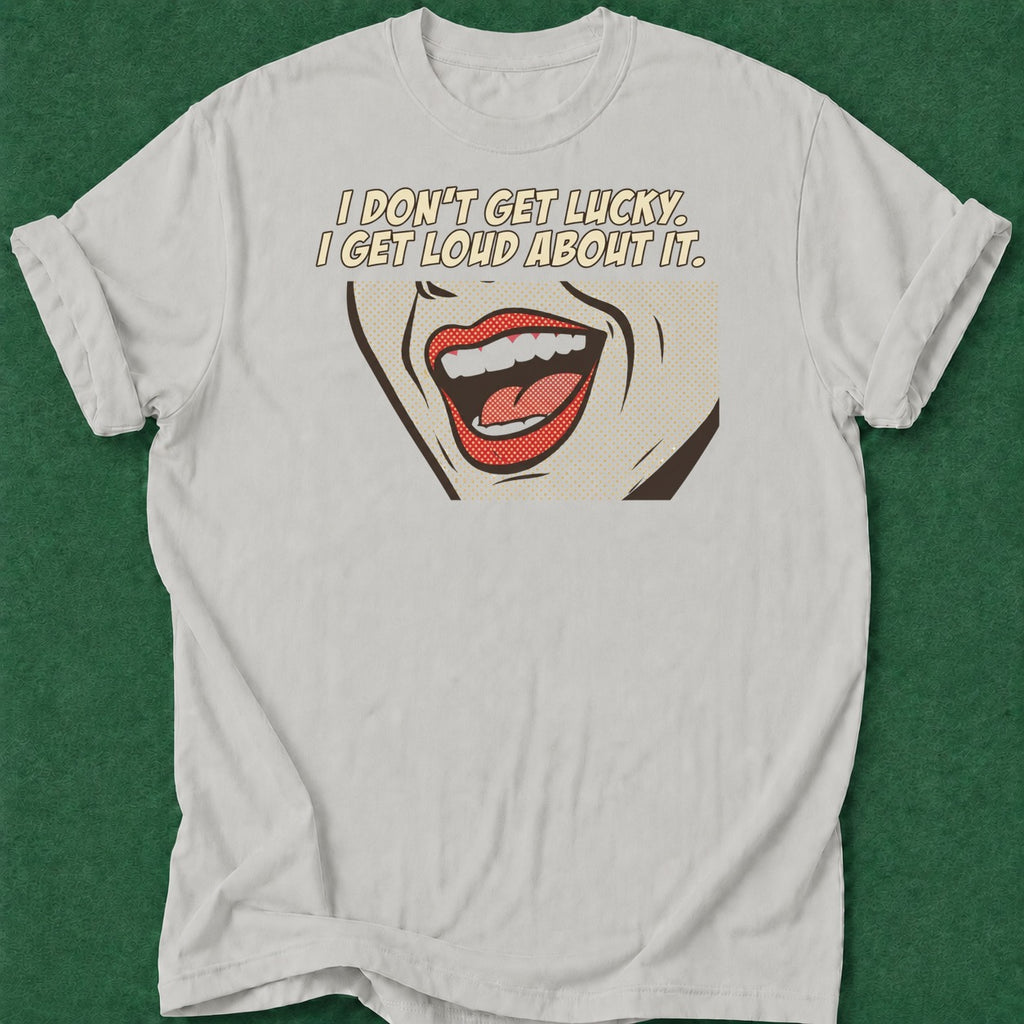 Dead Read Lucky Loud T-Shirt poker t-shirt design, cash game, chip stack, poker humor, poker night apparel