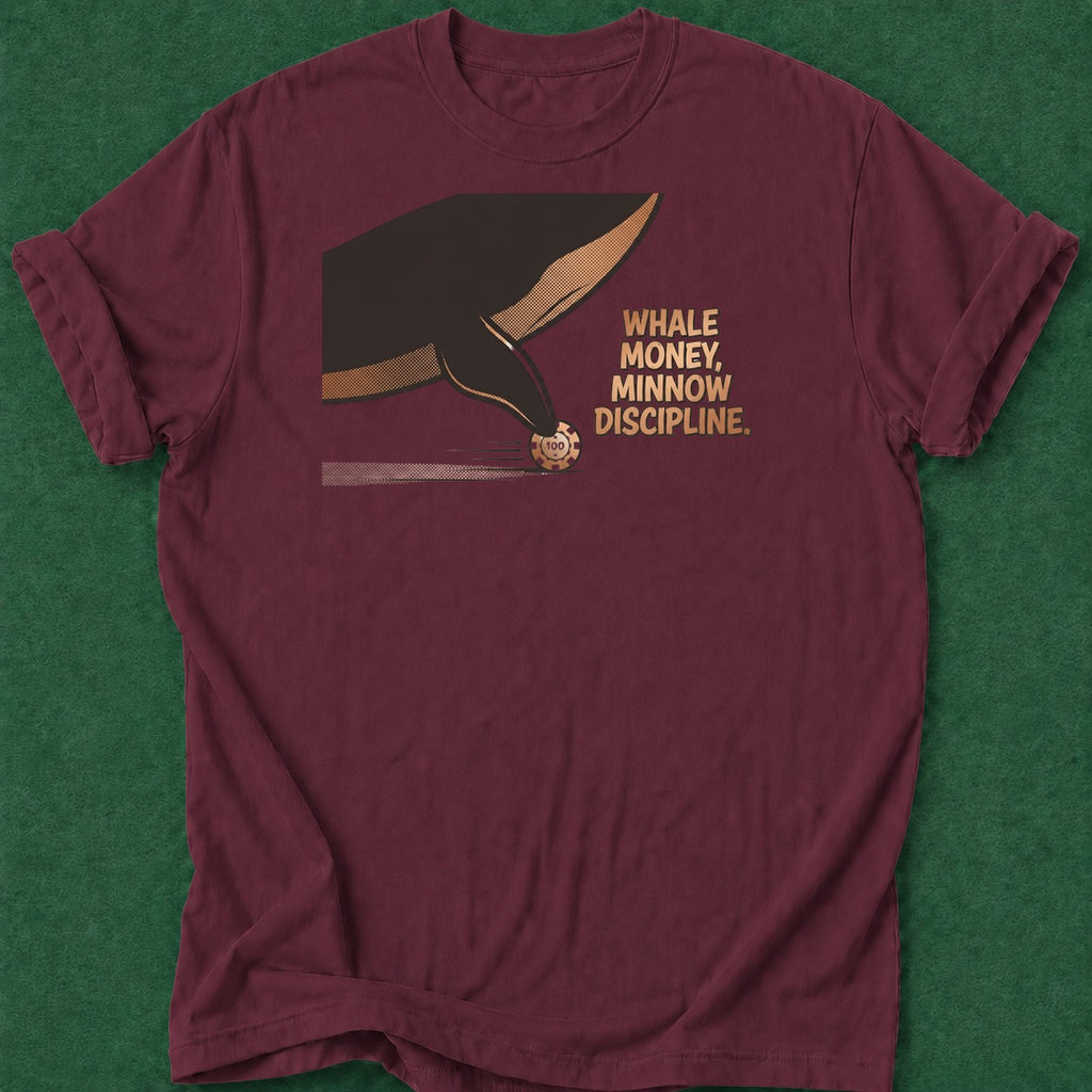 Dead Read Minnow Discipline T-Shirt poker t-shirt design, female poker player, gambling gift, bluff read, poker intuition apparel