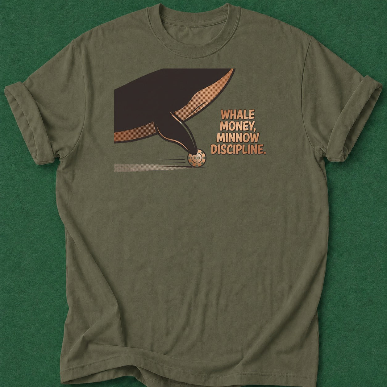Dead Read Minnow Discipline T-Shirt poker t-shirt design, female poker player, gambling gift, bluff read, poker intuition apparel