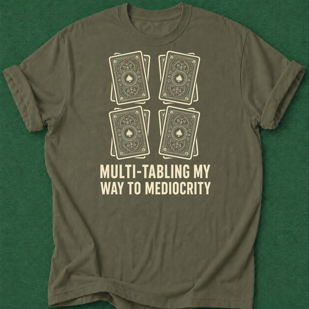 Dead Read Multi-Tabling T-Shirt poker t-shirt design, poker gift, gambling gift, table talk, grinder apparel