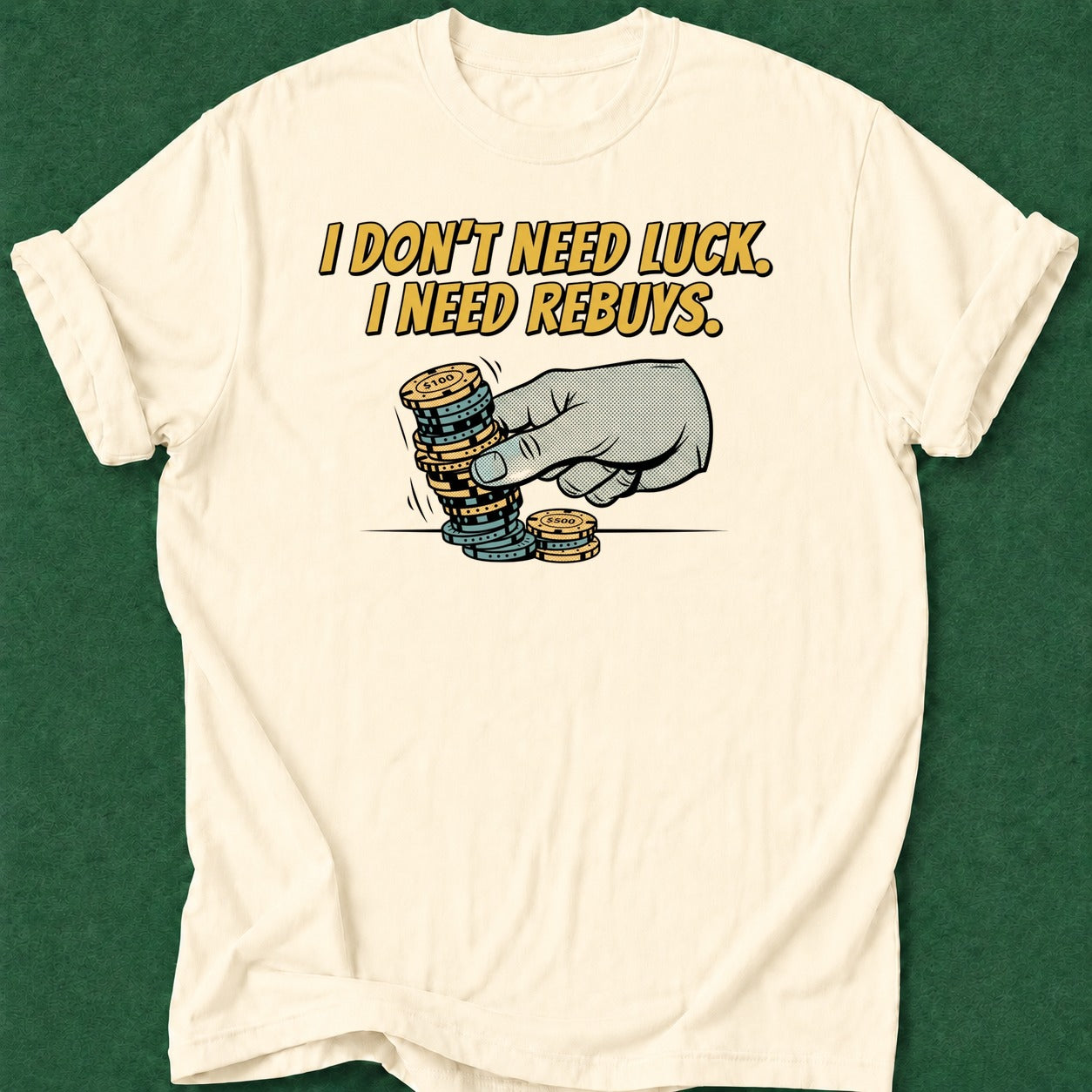 Dead Read Need Rebuys T-Shirt poker t-shirt design, poker apparel, poker gift, dry humor tee, card player gift apparel