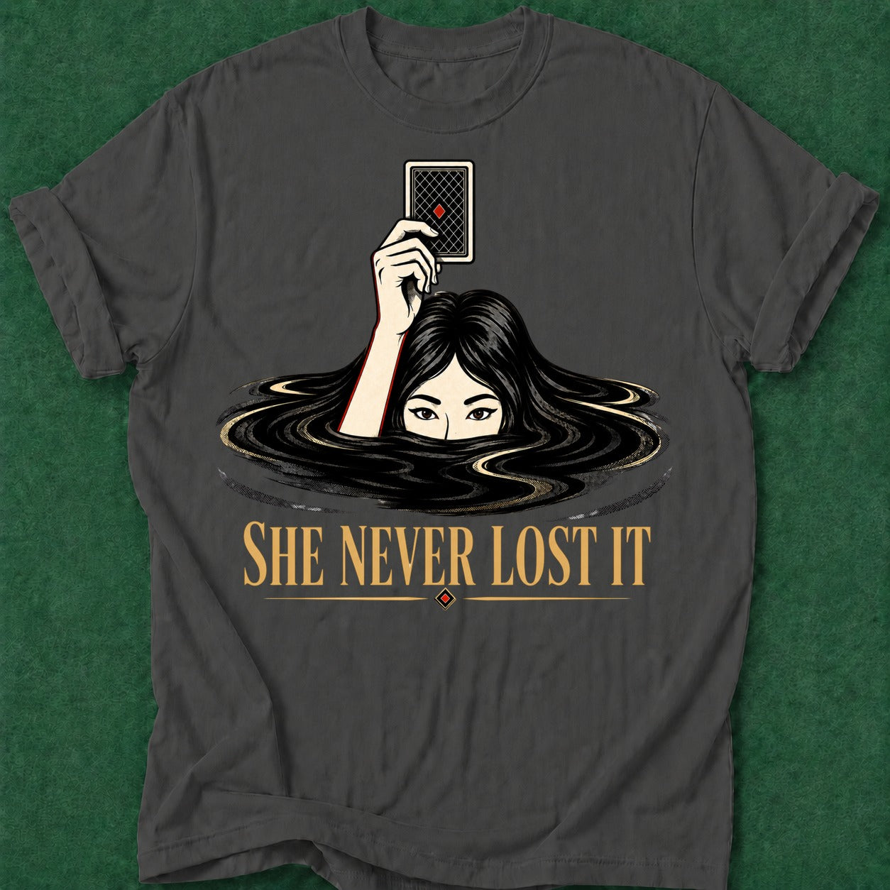 Dead Read Never Lost It T-Shirt poker t-shirt design, poker apparel, gambling gift, gift for gambler, woman poker apparel