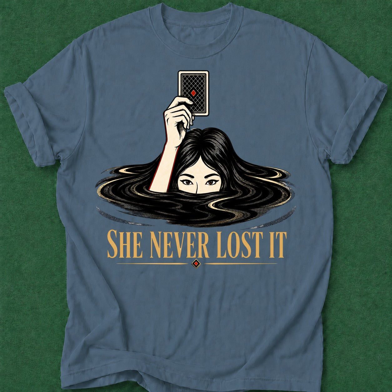 Dead Read Never Lost It T-Shirt poker t-shirt design, poker apparel, gambling gift, gift for gambler, woman poker apparel