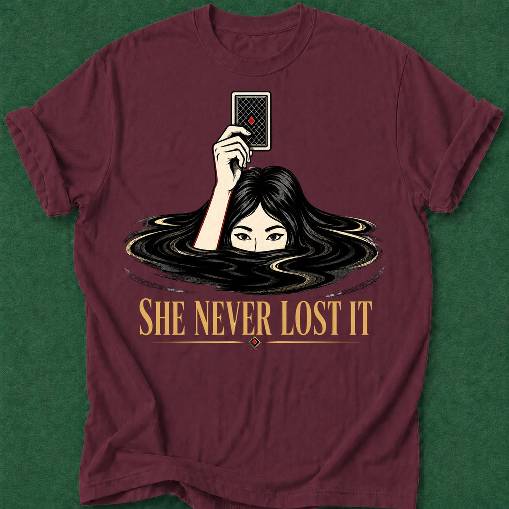 Dead Read Never Lost It T-Shirt poker t-shirt design, poker apparel, gambling gift, gift for gambler, woman poker apparel
