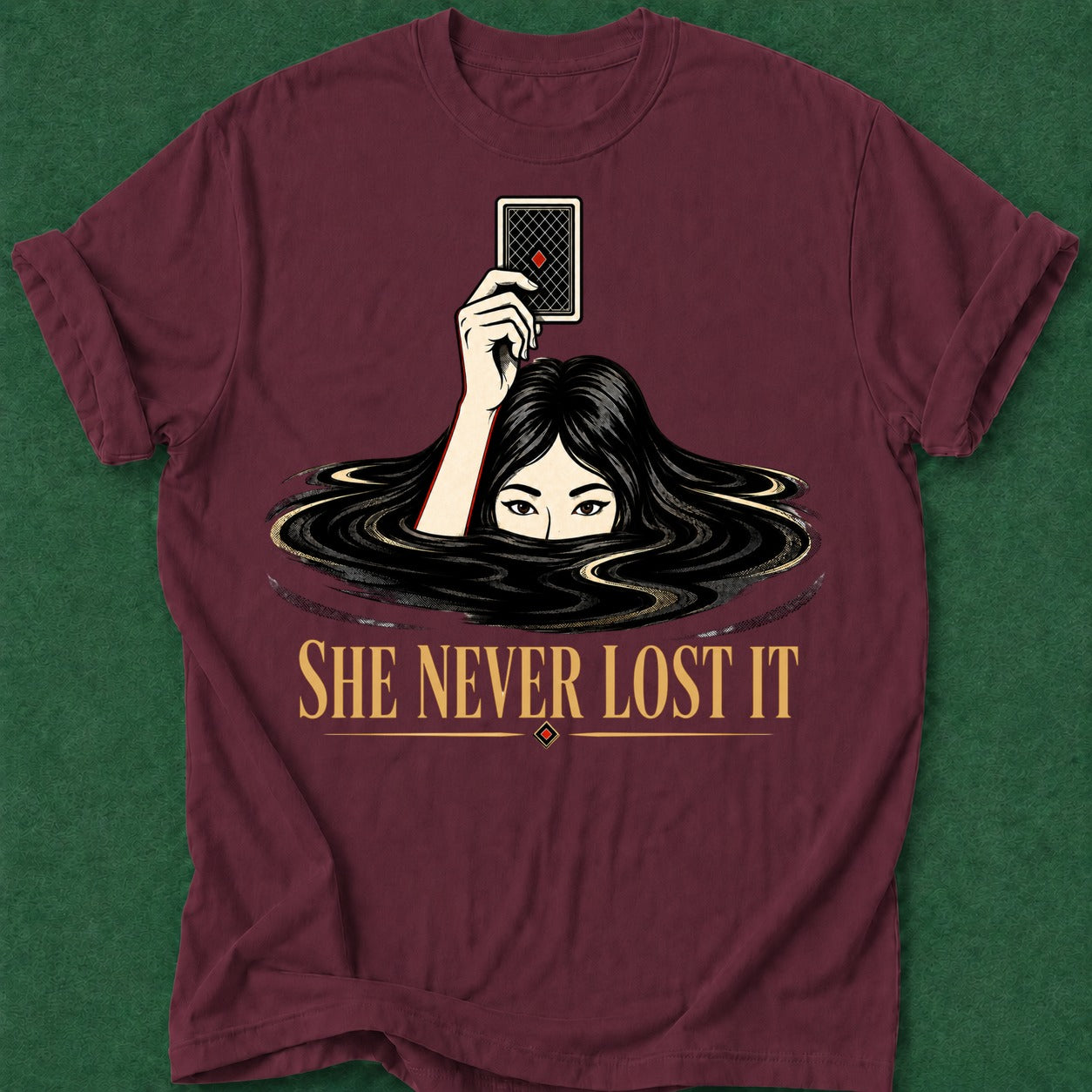 Dead Read Never Lost It T-Shirt poker t-shirt design, poker apparel, gambling gift, gift for gambler, woman poker apparel