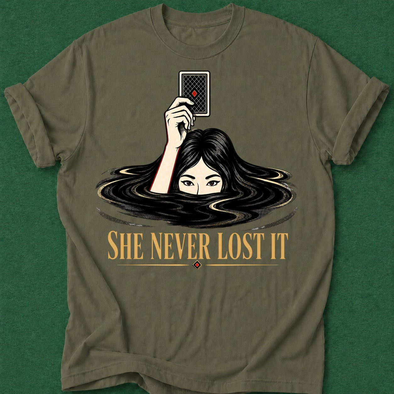 Dead Read Never Lost It T-Shirt poker t-shirt design, poker apparel, gambling gift, gift for gambler, woman poker apparel