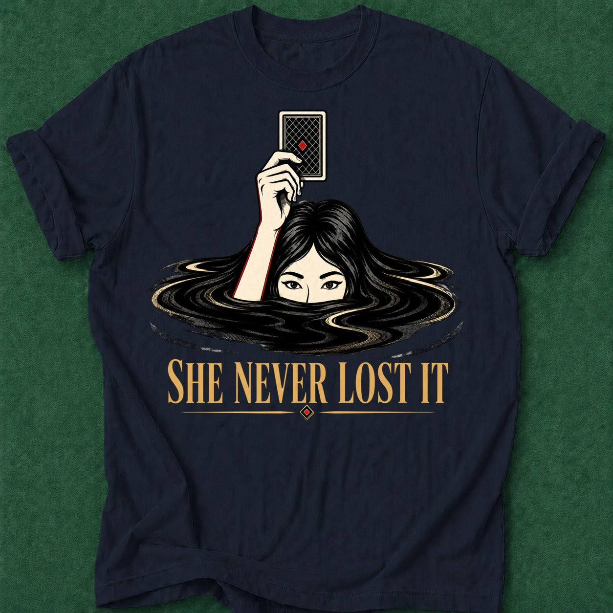 Dead Read Never Lost It T-Shirt poker t-shirt design, poker apparel, gambling gift, gift for gambler, woman poker apparel