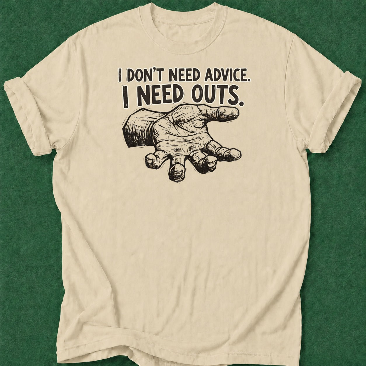 Dead Read No Advice Just Outs T-Shirt poker t-shirt design, grinder, home game, poker gift, poker apparel apparel