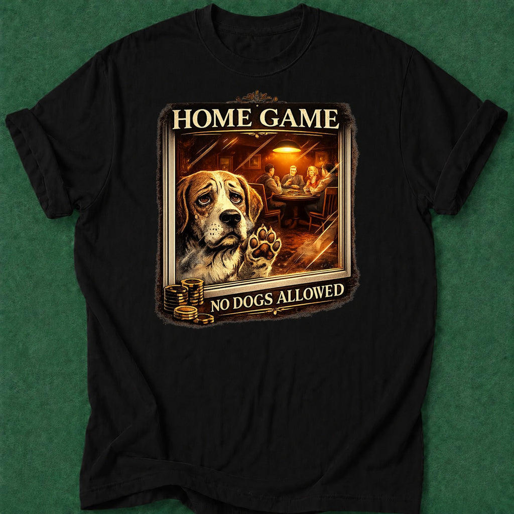 Dead Read No Dogs Allowed T-Shirt poker t-shirt design, gambling gift, cash game, female poker player, table talk apparel