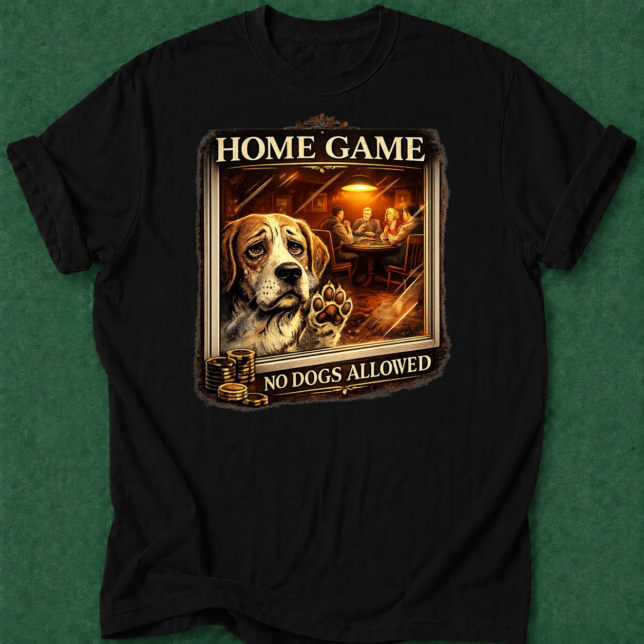 Dead Read No Dogs Allowed T-Shirt poker t-shirt design, gambling gift, cash game, female poker player, table talk apparel