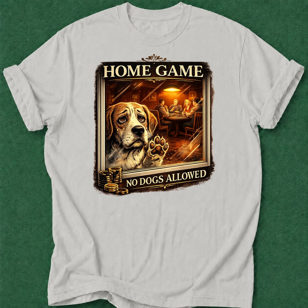 Dead Read No Dogs Allowed T-Shirt poker t-shirt design, gambling gift, cash game, female poker player, table talk apparel
