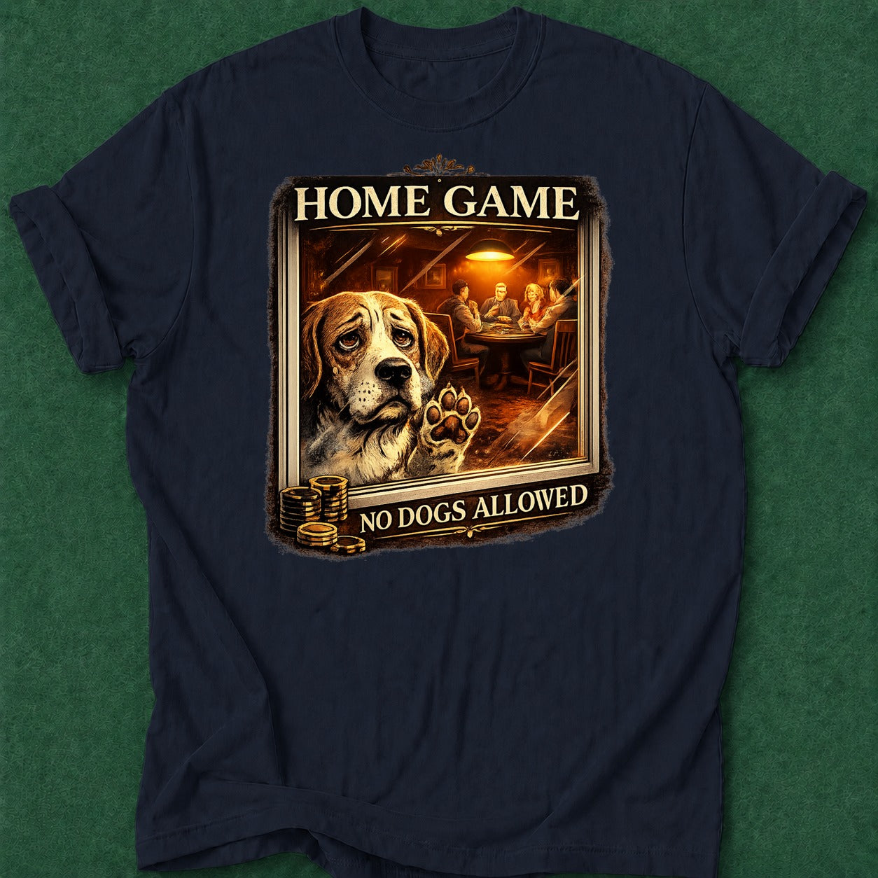 Dead Read No Dogs Allowed T-Shirt poker t-shirt design, gambling gift, cash game, female poker player, table talk apparel