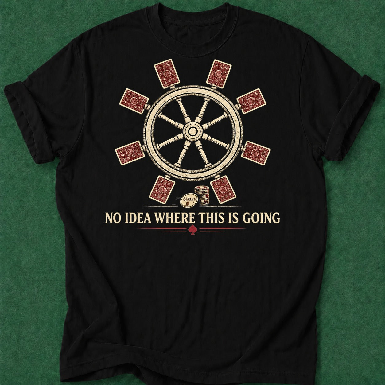 Dead Read No Idea T-Shirt poker t-shirt design, grinder, range, card player gift, table talk apparel