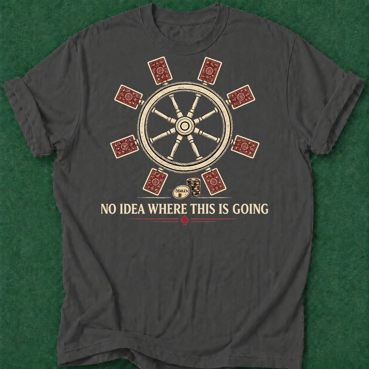 Dead Read No Idea T-Shirt poker t-shirt design, grinder, range, card player gift, table talk apparel