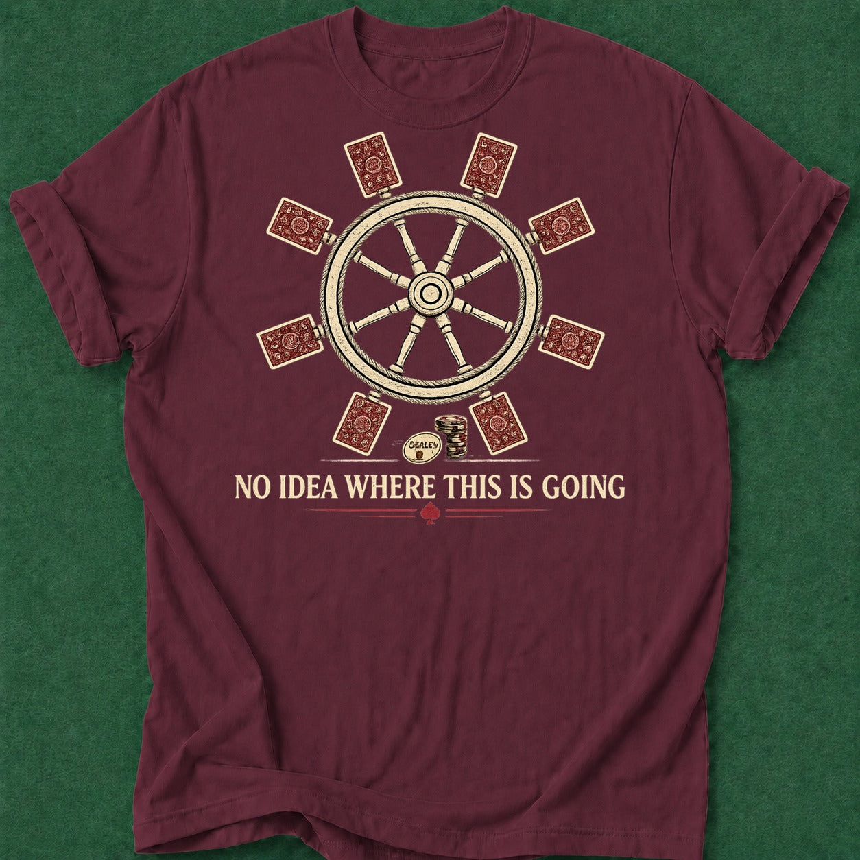 Dead Read No Idea T-Shirt poker t-shirt design, grinder, range, card player gift, table talk apparel