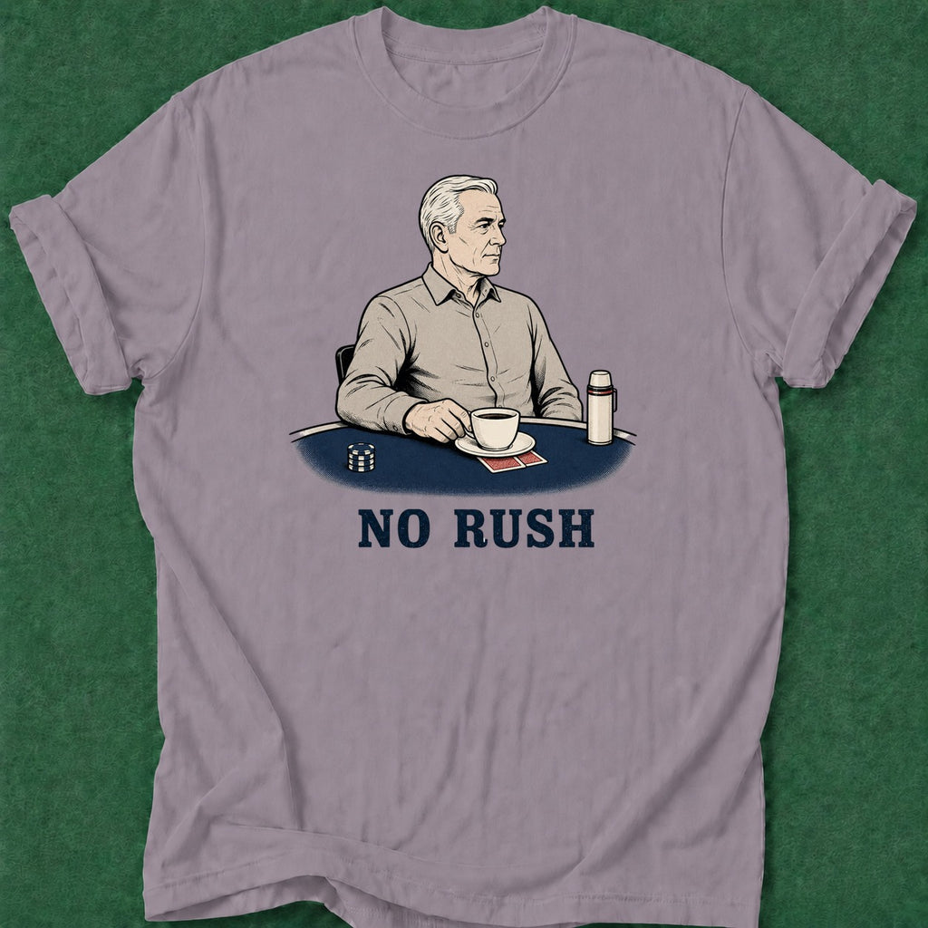 Dead Read No Rush T-Shirt poker t-shirt design, female poker player, poker night, range, gift for gambler apparel