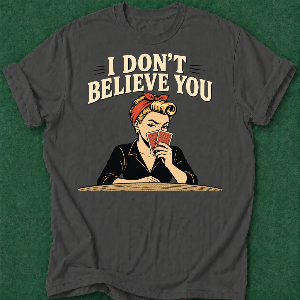 Dead Read Nope, I Call T-Shirt poker t-shirt design, tournament poker, home game, female poker player, card player gift apparel