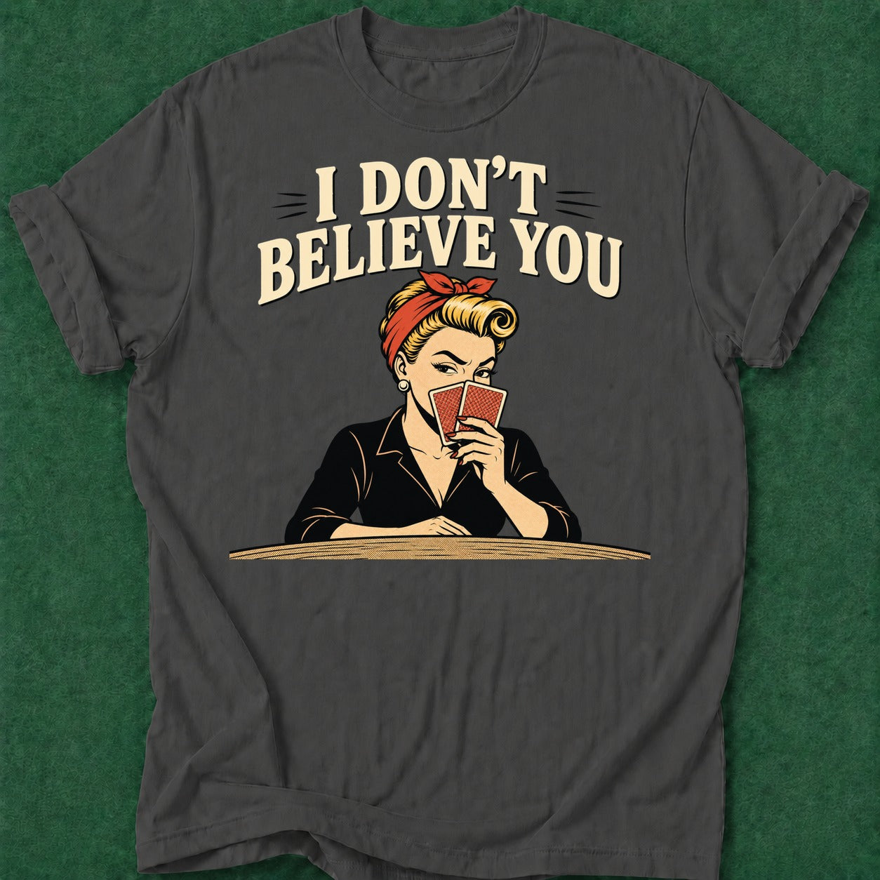 Dead Read Nope, I Call T-Shirt poker t-shirt design, tournament poker, home game, female poker player, card player gift apparel