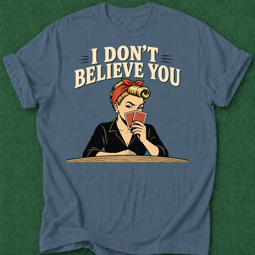 Dead Read Nope, I Call T-Shirt poker t-shirt design, tournament poker, home game, female poker player, card player gift apparel
