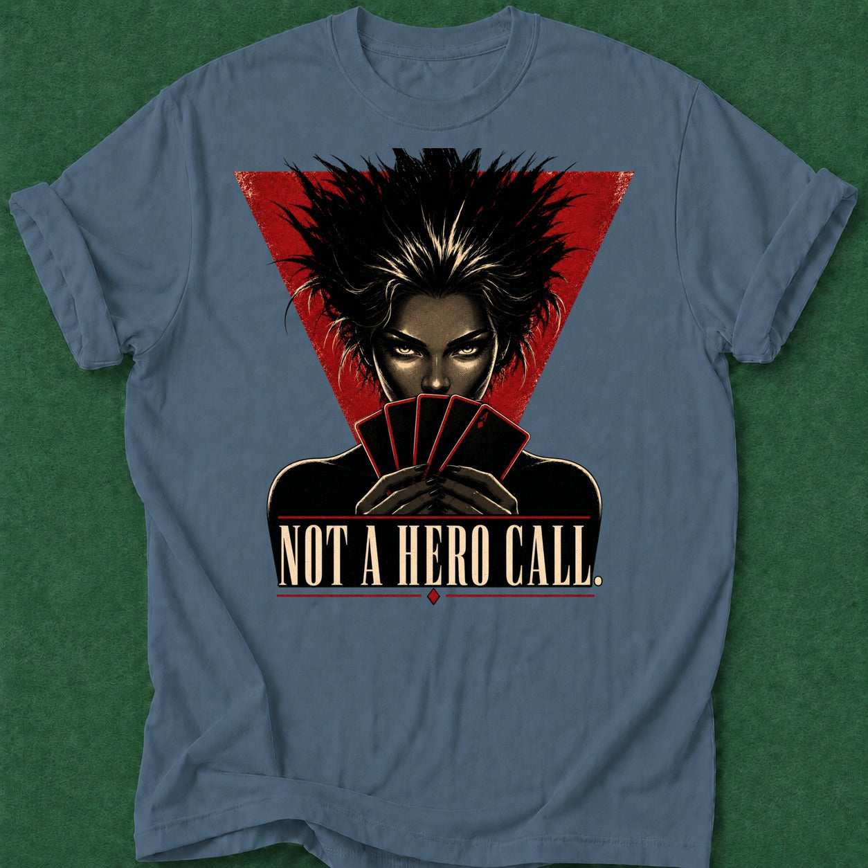 Dead Read Not a Hero Call T-Shirt poker t-shirt design, gambling gift, poker night, poker apparel, GTO apparel