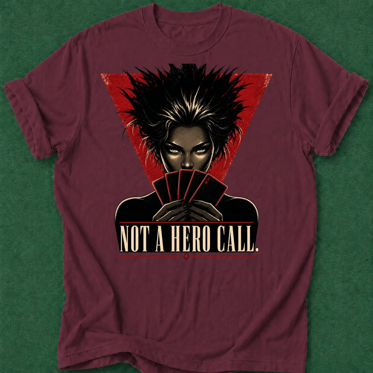 Dead Read Not a Hero Call T-Shirt poker t-shirt design, gambling gift, poker night, poker apparel, GTO apparel