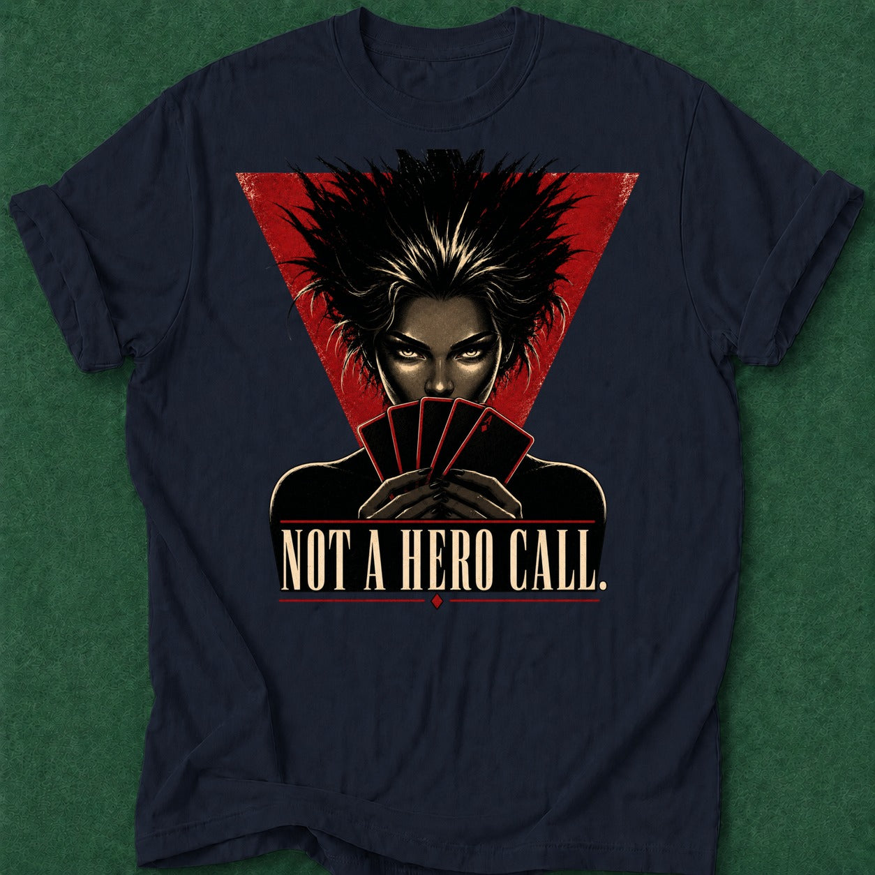 Dead Read Not a Hero Call T-Shirt poker t-shirt design, gambling gift, poker night, poker apparel, GTO apparel