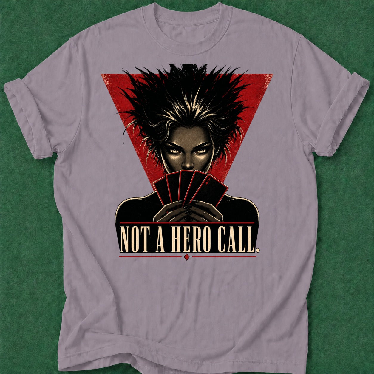 Dead Read Not a Hero Call T-Shirt poker t-shirt design, gambling gift, poker night, poker apparel, GTO apparel