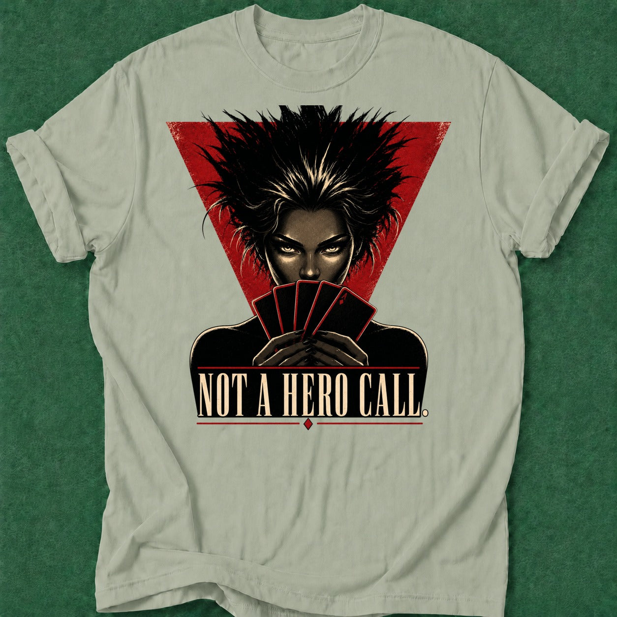 Dead Read Not a Hero Call T-Shirt poker t-shirt design, gambling gift, poker night, poker apparel, GTO apparel