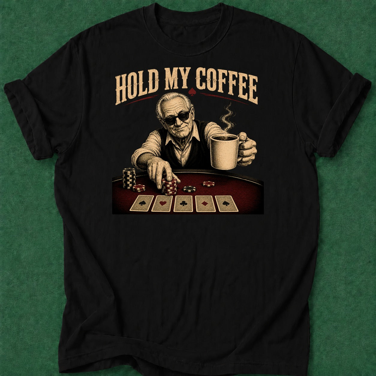 Dead Read OMC Drinking and Calling poker t-shirt design, home game, poker room, fortune, gambling gift apparel