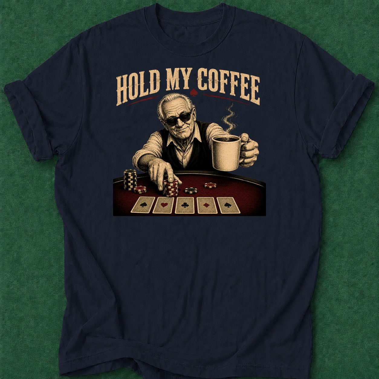 Dead Read OMC Drinking and Calling poker t-shirt design, home game, poker room, fortune, gambling gift apparel
