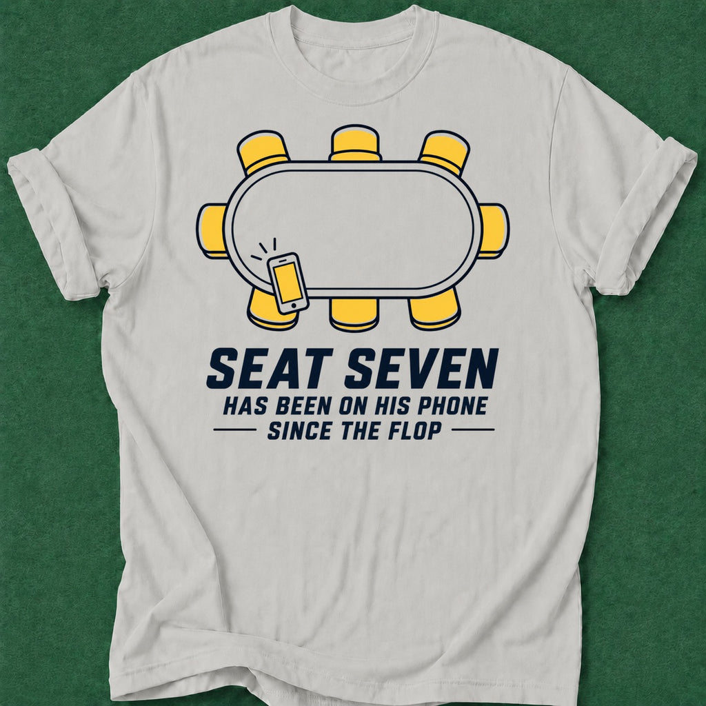 Dead Read On the Phone T-Shirt poker t-shirt design, high stakes, tournament poker, poker night, vegas trip apparel