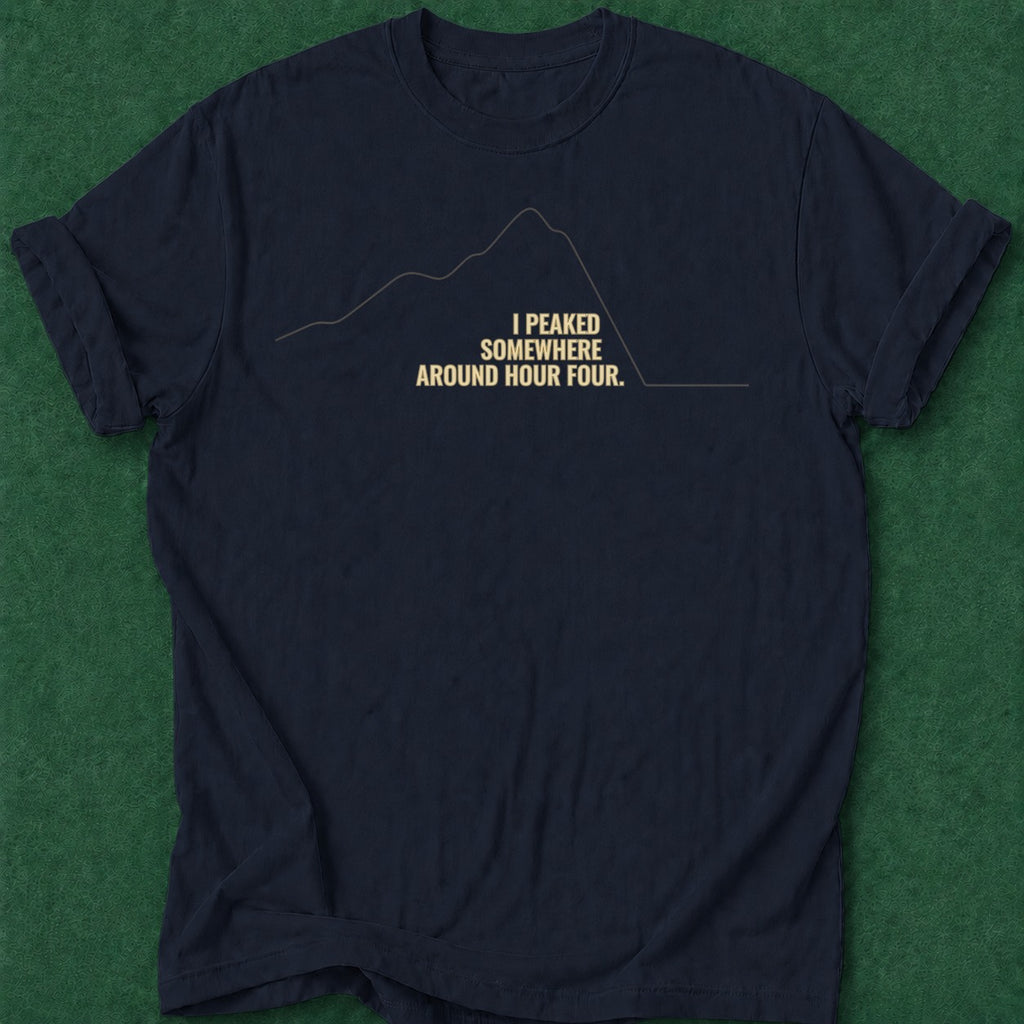 Dead Read Peaked Hour Four T-Shirt poker t-shirt design, chip stack, card shark, poker intuition, gambling gift apparel