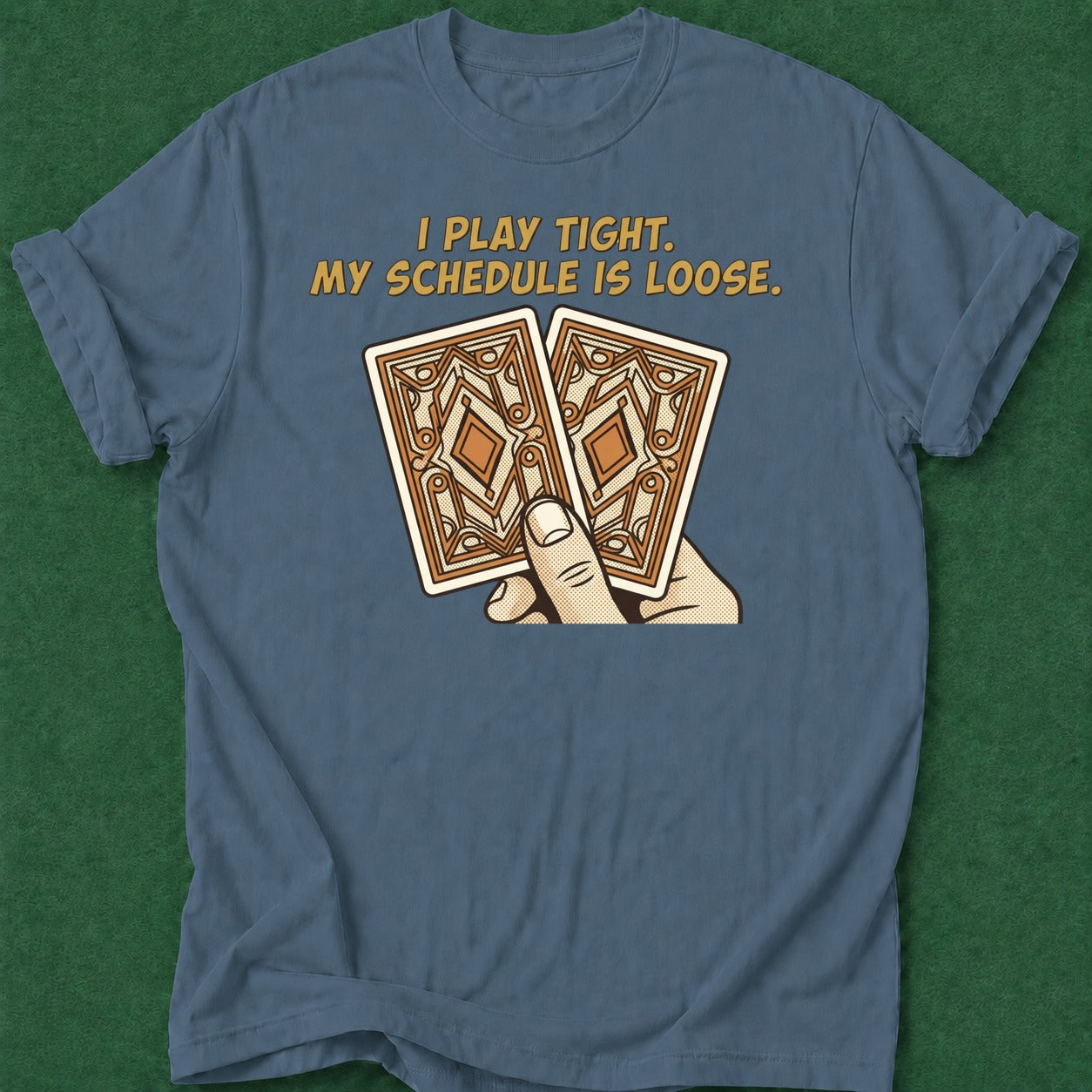 Dead Read Play Tight Schedule Loose T-Shirt poker t-shirt design, gambling gift, tournament poker, range, card shark apparel