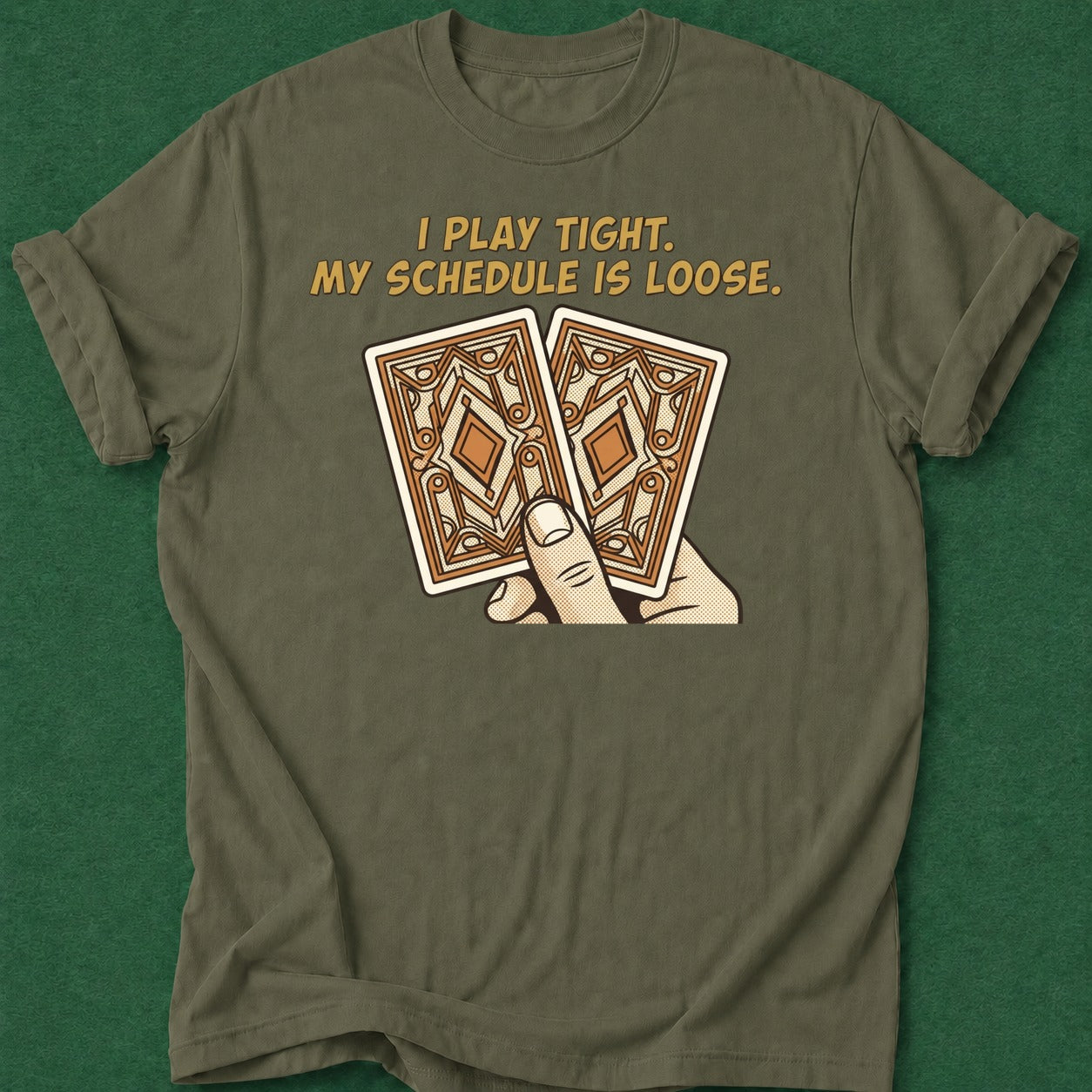 Dead Read Play Tight Schedule Loose T-Shirt poker t-shirt design, gambling gift, tournament poker, range, card shark apparel