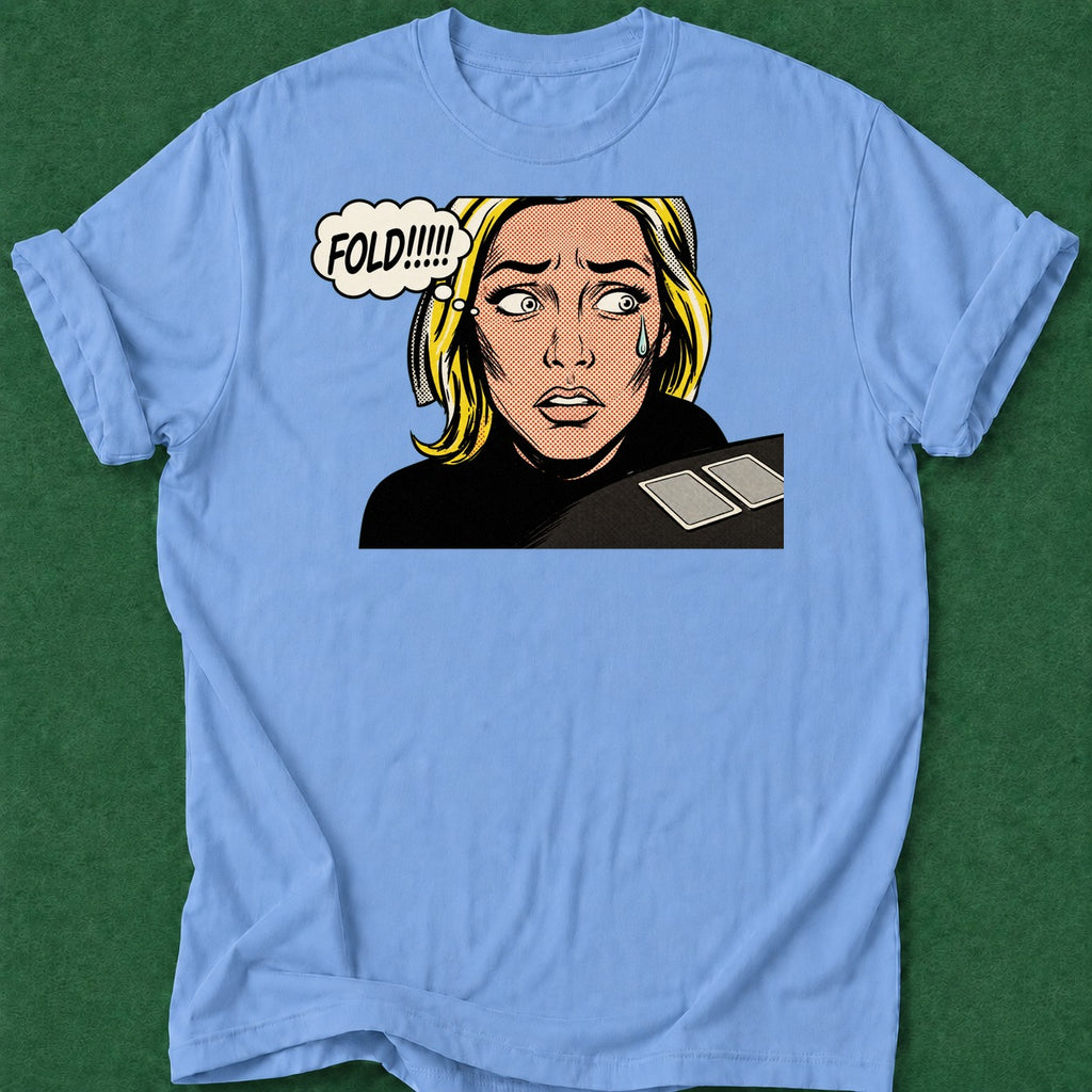 Dead Read Please fold poker t-shirt design, bluff read, GTO, fortune, home game apparel