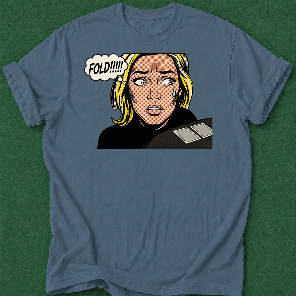 Dead Read Please fold poker t-shirt design, bluff read, GTO, fortune, home game apparel
