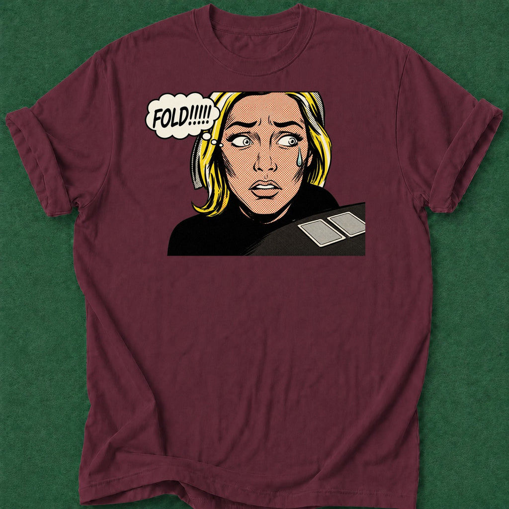 Dead Read Please fold poker t-shirt design, bluff read, GTO, fortune, home game apparel