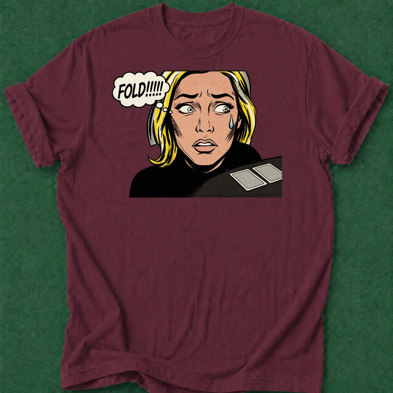 Dead Read Please fold poker t-shirt design, bluff read, GTO, fortune, home game apparel