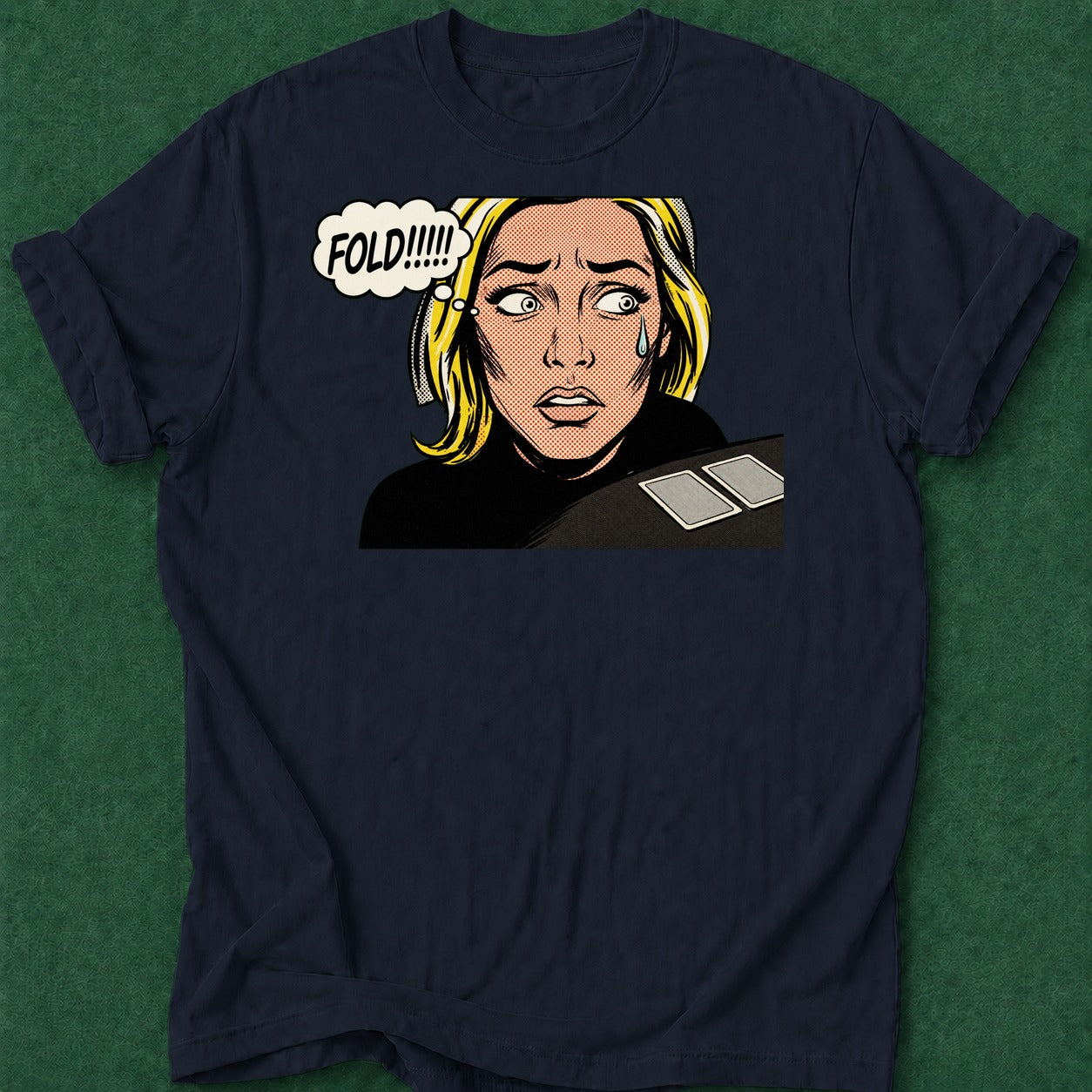 Dead Read Please fold poker t-shirt design, bluff read, GTO, fortune, home game apparel