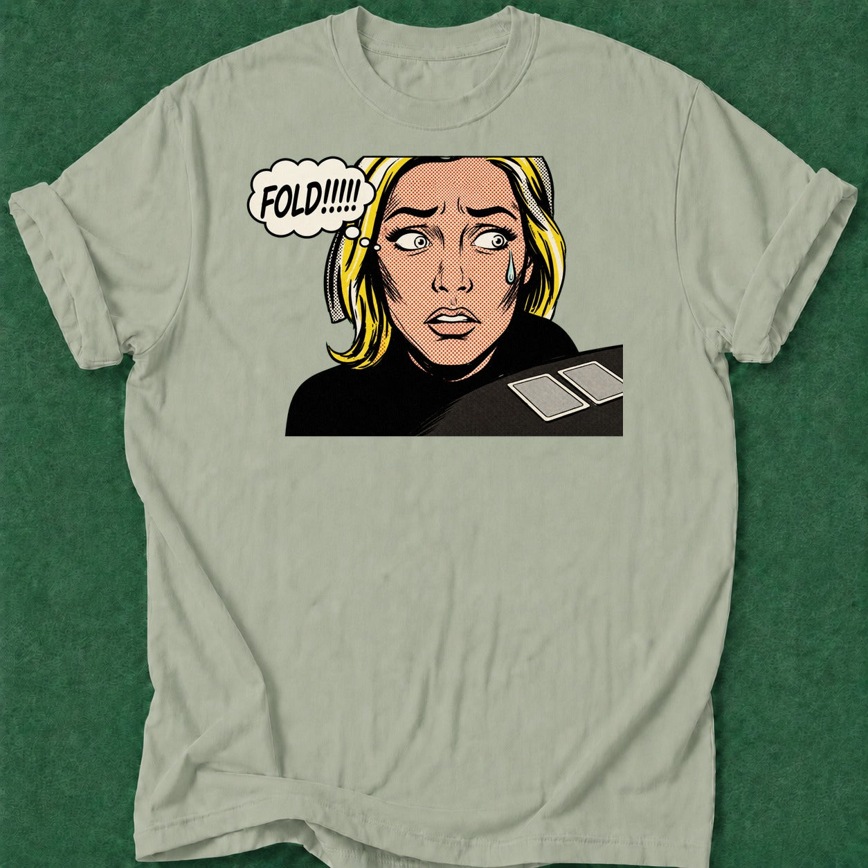 Dead Read Please fold poker t-shirt design, bluff read, GTO, fortune, home game apparel