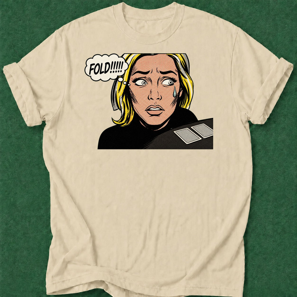 Dead Read Please fold poker t-shirt design, bluff read, GTO, fortune, home game apparel