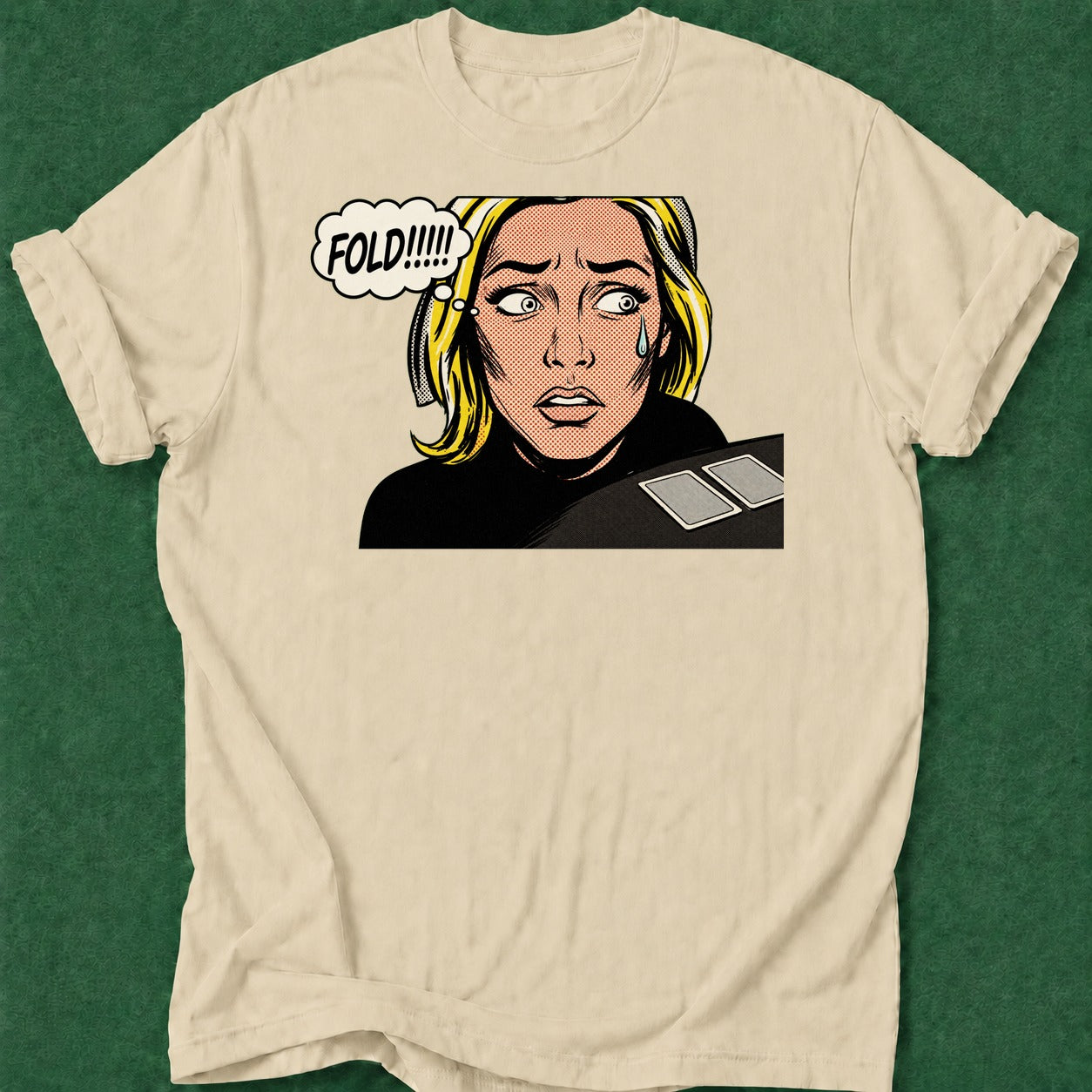 Dead Read Please fold poker t-shirt design, bluff read, GTO, fortune, home game apparel